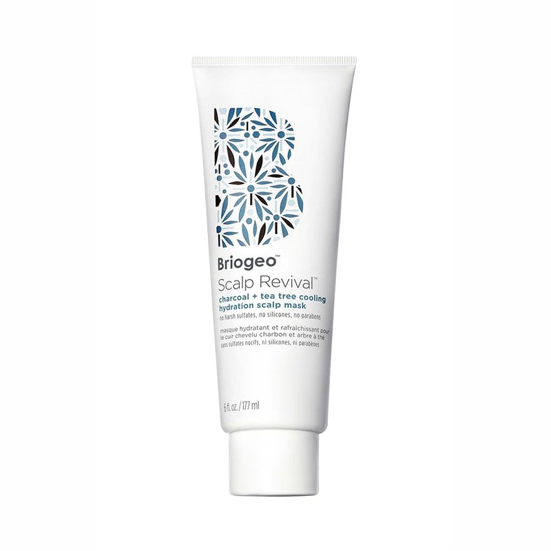 Briogeo Scalp Revival Charcoal & Tea Tree Scalp Mask - Detoxifying Hydration Treatment for Dry, Flaky Scalp | 6 oz