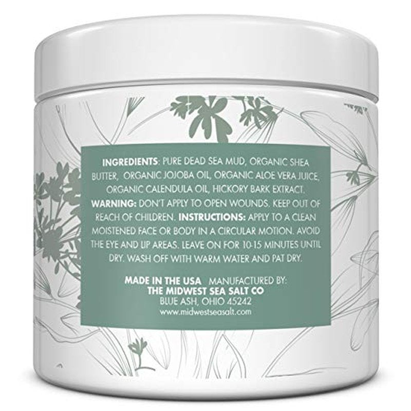 Esna Organics Dead Sea Black Mud Mask - 16oz
