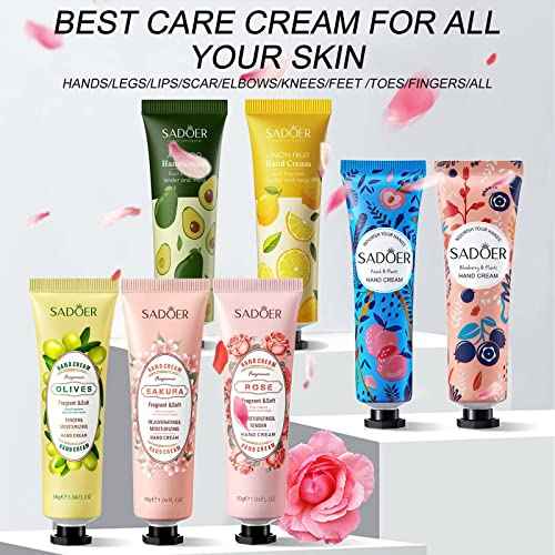 Hand Cream Gifts Set For Women, 14 Pack Natural Plant Fragrance Mini Hand Lotion For Dry Cracked Hands, Travel Size Hand Care Moisturizing Hand Cream Bulk Gift Set For Mom Girlfriend Girls Her