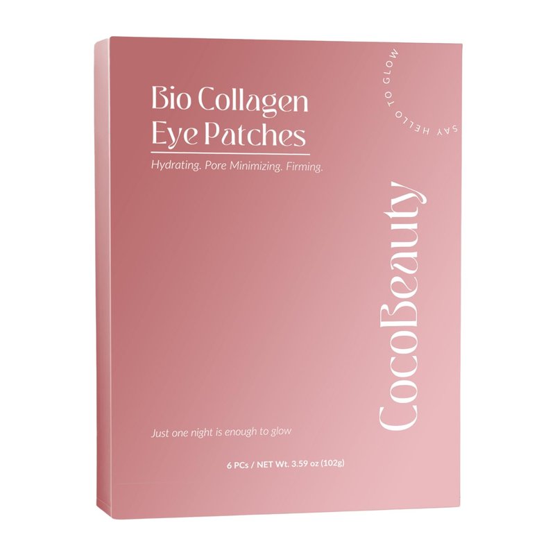 COCOBEAUTY Collagen Eye Patches for Puffy Eyes and Dark Circles – Under Eye Patches for Women – Hydrating & Refreshing Skincare – Health and Beauty Essential (6 units)