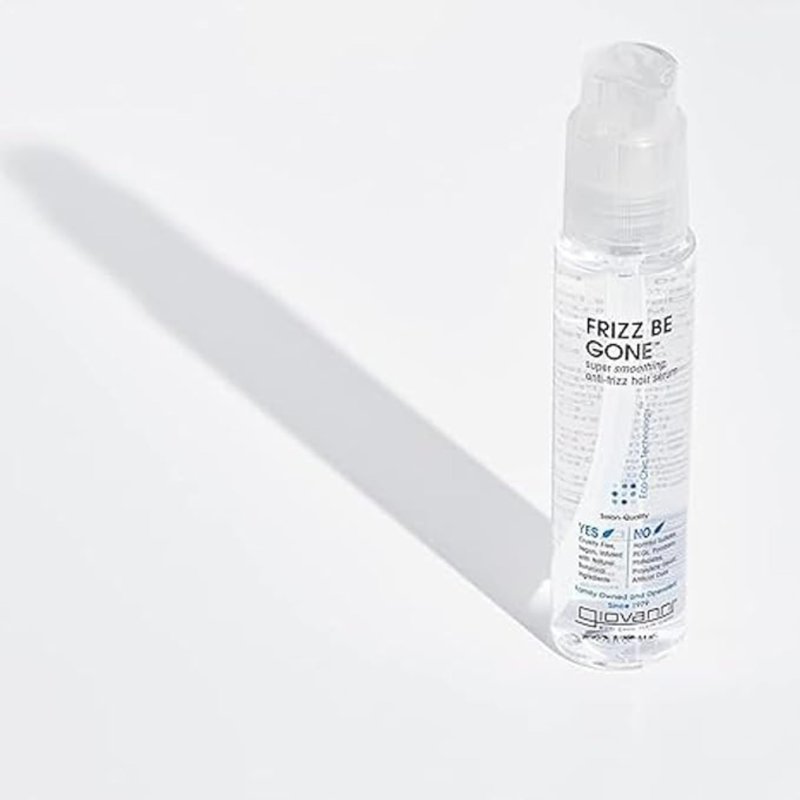GIOVANNI ECO CHIC Frizz Be Gone - Super Smoothing Anti-Frizz Hair Serum, Adds Shine, Seals in Color, Infused with Natural Botanical Ingredients, Salon Quality, No Parabens - 2.75 oz