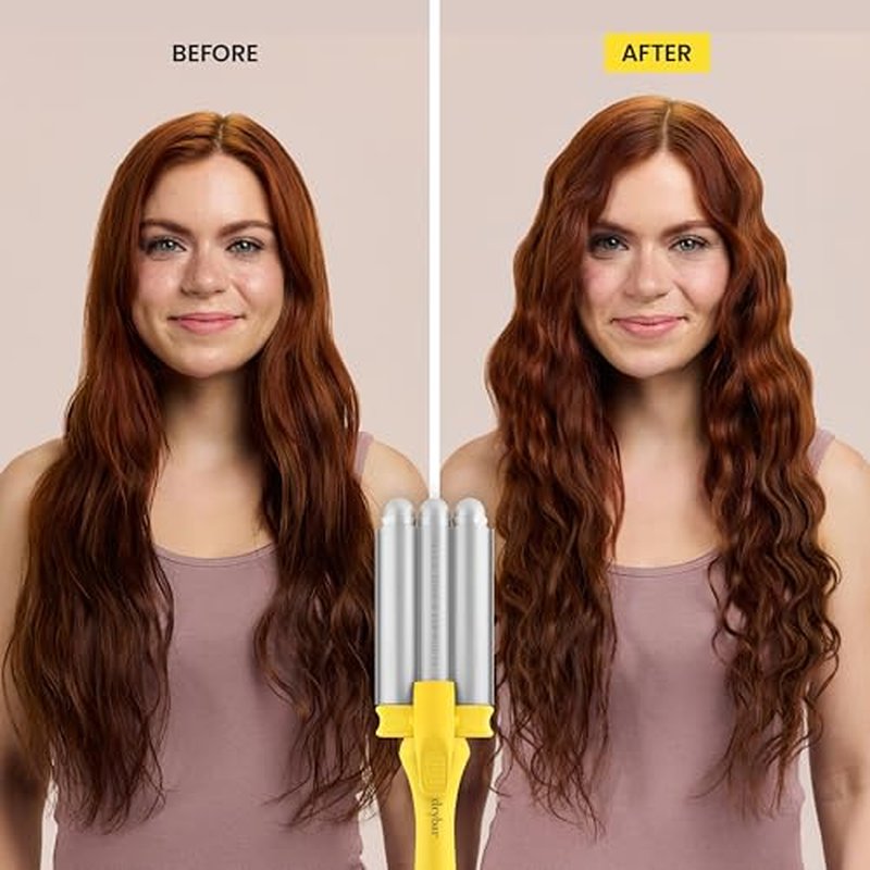 Drybar The Mixologist Interchangeable Styling Iron ? One Tool, Three Styles ? Reduces Frizz, Adds Shine ? Curling Iron ? Hair Curling Wand