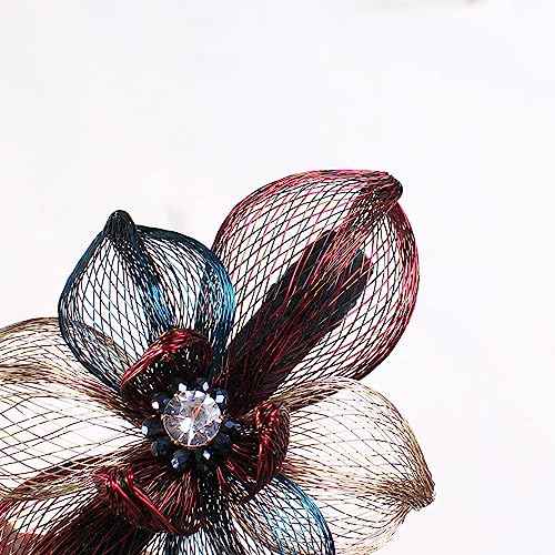 Copper Wire Metal Bow Hair clips-Hand-woven Barrettes hair accessories,hair barrettes for women thick hair