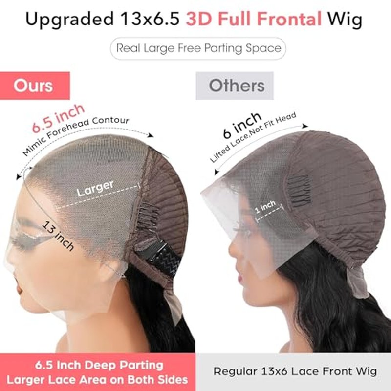 14 inch BoB 13x6 Glueless Lace Front Wigs Human Hair Pre Cut Lace Water Wave Lace Front Wigs Human Hair Pre Plucked Glueless Deep Wave Frontal Wigs Human Hair for Black Women