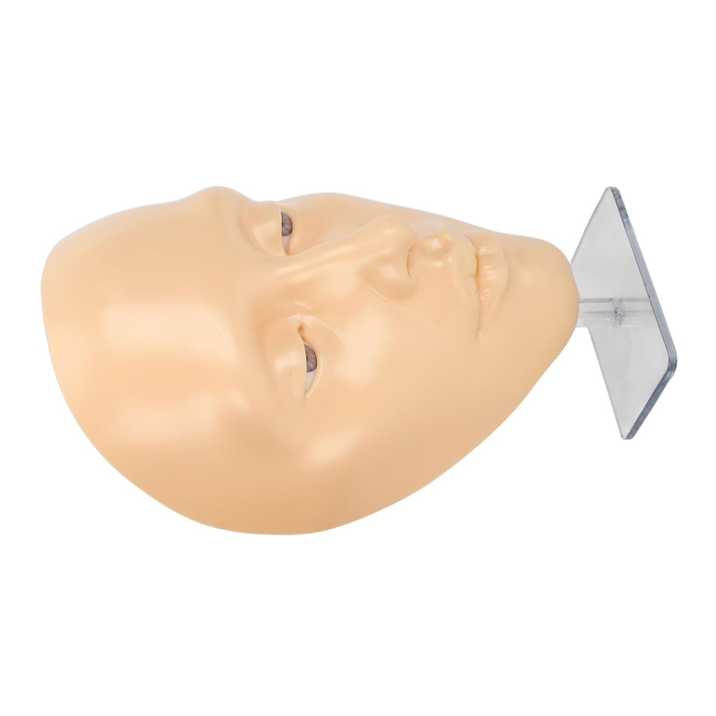 Jauarta 5D Silicone Makeup Practice Face Teaching Face Eye Cosmetic Mannequin Board for Cosmetology (White)