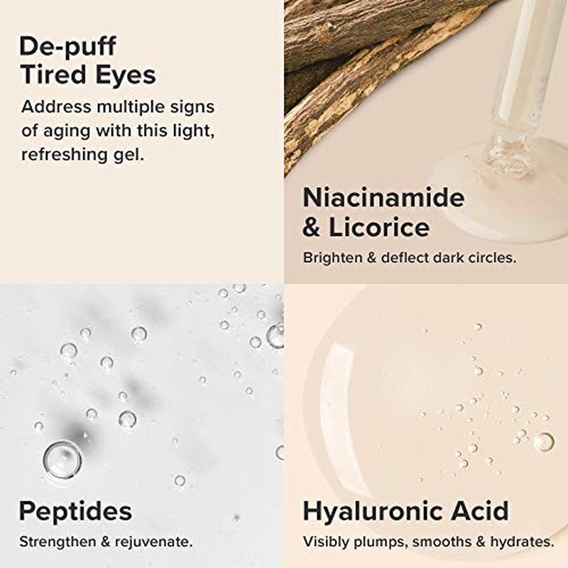 Paula's Choice RESIST Anti-Aging Eye Gel with Hyaluronic Acid, for Dark Circles, Puffy Eyes, Crow's Feet, Fine Lines & Wrinkles, 0.5 Ounce