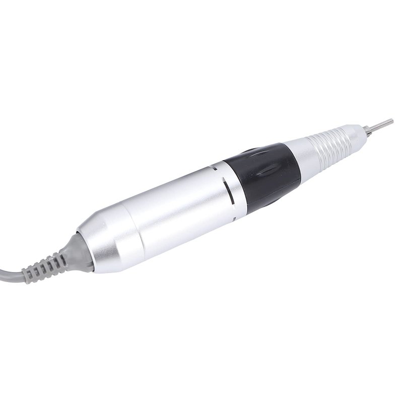 Nail Drill Handpiece, 0‑35000rpm Nail Drill Handle for Electric Nail Machine File for Nail Pen Polish Drill (Black)