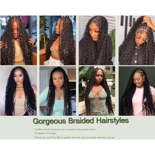 Deep Wave Bulk Human Hair for Braiding Boho Braids Human Hair for Bohemian Knotless Braids Braiding Hair Micro Braiding Hair No Weft Human Hair Extensions 2Bundles(Natural Black#,18inch)