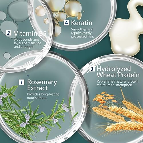 SH-RD Nutra-Therapy Conditioner for Dry Damaged Hair, 16.9oz/500ml - Protein Hair Treatment to Repair Split Ends & Moisture with Keratin for Color-Treated, Frizzy, Bleached Hair