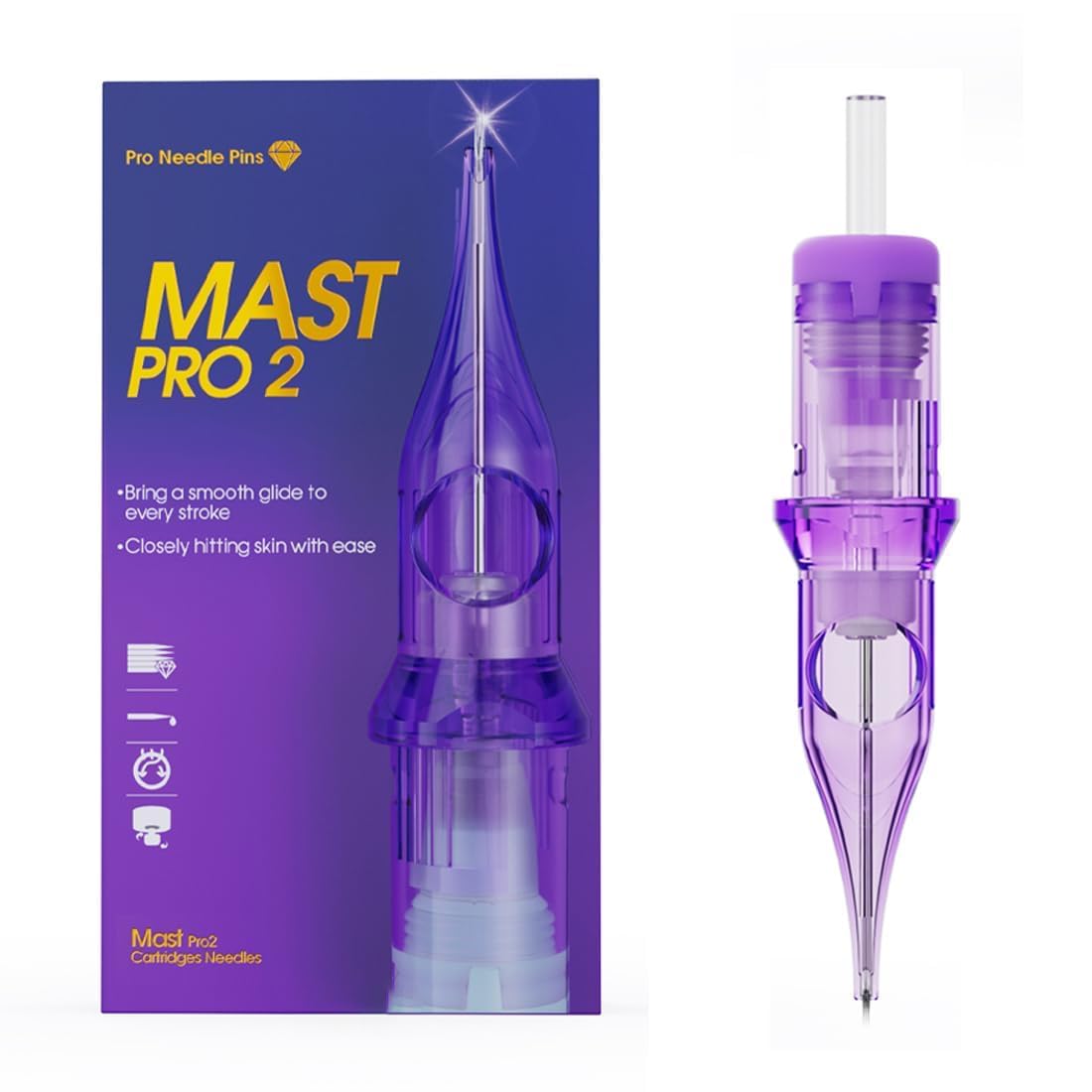 Tattoo Cartridge Needles - #10 Bugpin 13RM Round Magnum - 20 Count Disposable for Rotary Tattoo Machine