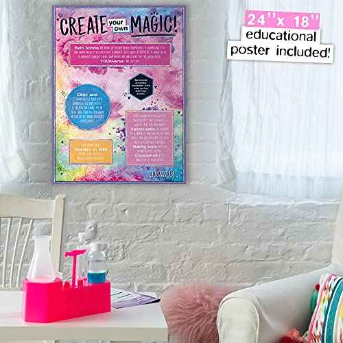 Just My Style You*niverse Galactic Bath Bombs, at-Home STEAM Kits for Kids Age 6 and Up, Bath Time Fun, DIY Bath Bombs