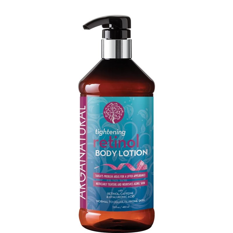 Arganatural Retinol Body Lotion - Skin Firming, Anti-Aging & Collagen Boost | Moisturizing Cream for Women