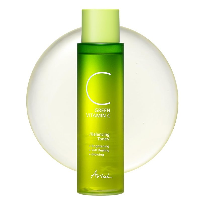 Ariul Green Vitamin C Balancing Toner - Gentle Exfoliation & Skin Balancing with 15% Kakadu-C Complex | 150ml / 5.07 fl. oz