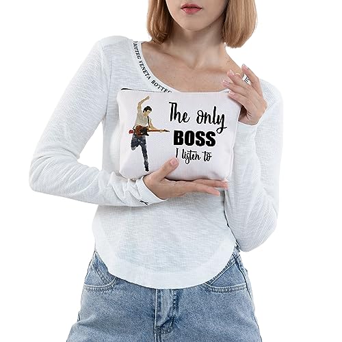 JNIAP Singer Fans Cosmetic Makeup Bag Rock Music Lover Gifts The Only Boss I Listen To Music Zipper Pouch Bag Singer Merchandise (the only boss)