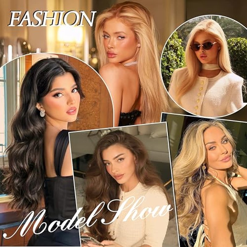 Clip in Hair Extensions Real Human Hair, 22 inch 110g, Balayage Invisible Remy Human hair Clip in Extensions for Women Seamless Straight 8Pcs Double Weft Chocolate Brown to Caramel Blonde