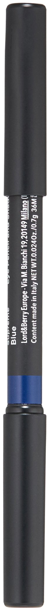 Lord & Berry VELLUTO - Powdery Smooth Shadow Eyeliner Pencil, Soft Smooth & Long Lasting Weightless Formula with Blending Tip Eye Liner - Easy to Use Eye Makeup, Supreme Blue