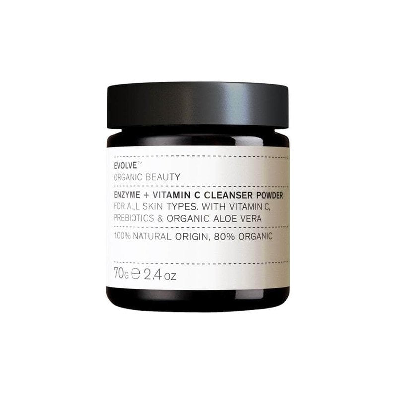 Evolve Organic Beauty Natural Enzyme Cleanser Powder - Vegan, Small Batch | 2.4 oz (70 ml)