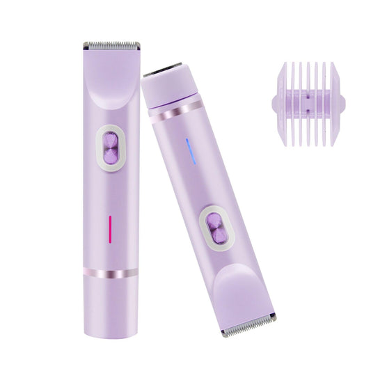 Women's Electric Dual Headed Shaver, 2 in 1 Bikini Trimmer, USB Rechargeable Electric Razors Body Hair Trimmer