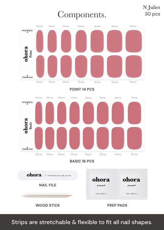 Ohora Semi Cured Gel Nail Set - Pro Easy Peel Remover & N Juliet | Salon-Quality Manicure