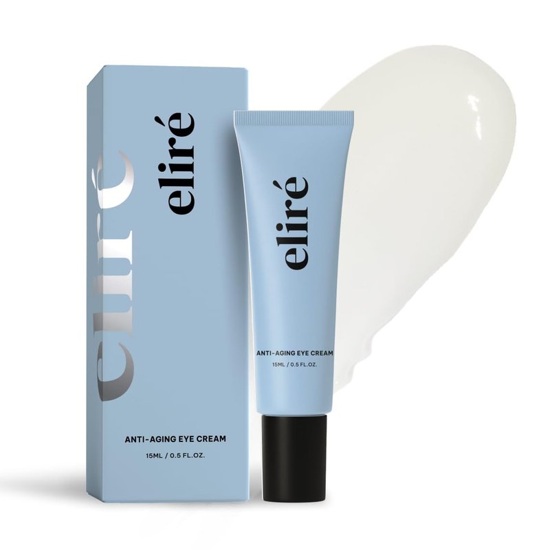 Eliré Anti-Aging Eye Cream - Smooths Wrinkles, Firms and Hydrates - With Ceramides and Caffeine - Reduces Fine Lines and Puffiness - Fast-Absorbing, Invisible Under Makeup - 15ml