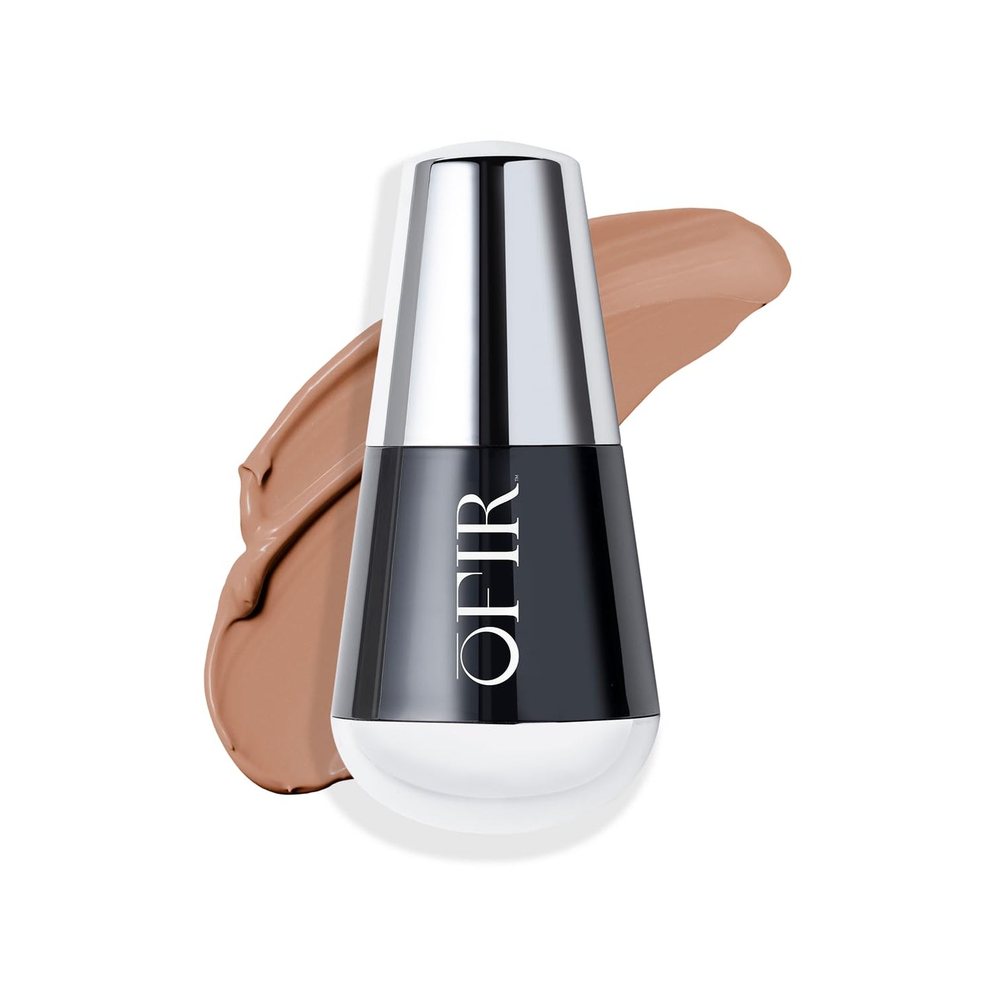 OFIR Skin Satin Foundation - Lightweight Vegan Formula with Blue Light Protection | Medium Coverage, 1 FL OZ (Almond - Medium Neutral)
