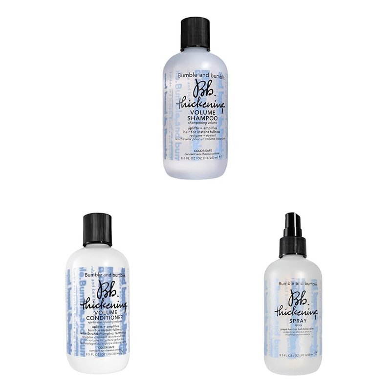 Bumble and Bumble Thickening Shampoo & Conditioner Set | Volumizing Blow Dry Prep Spray, 8.5 fl. oz.