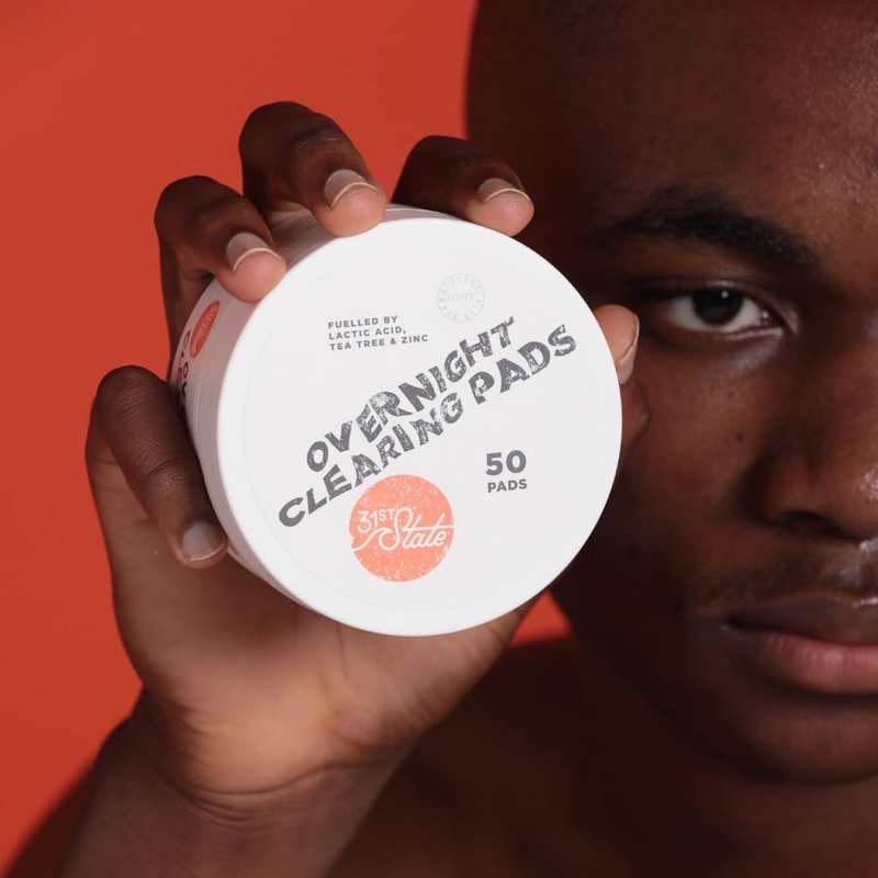 31st State Face & Body Acne Pads, Acne Treatment for Teens. Vegan, Paraben Free, Gluten Free. 50 Wipes