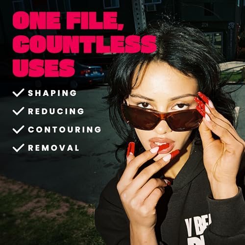 V Beauty Pure Zebra Nail File for Natural Nails 100/180 Grit - Fingernail Files for Shaping, Contouring & Finish Filing Gel & Acrylic Nail Edges - Nail Filer Shaper for Pedicure & Manicure, 50 pcs