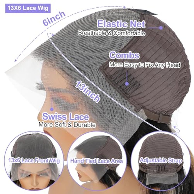 13x6 Highlight Ombre Balayage Lace Front Wigs Human Hair 1b/27 Black and Blonde Lace Frontal Body Wave Wig Pre Plucked with Baby Hair for Black Women HD Transparent 180% Density Wig 18 Inch