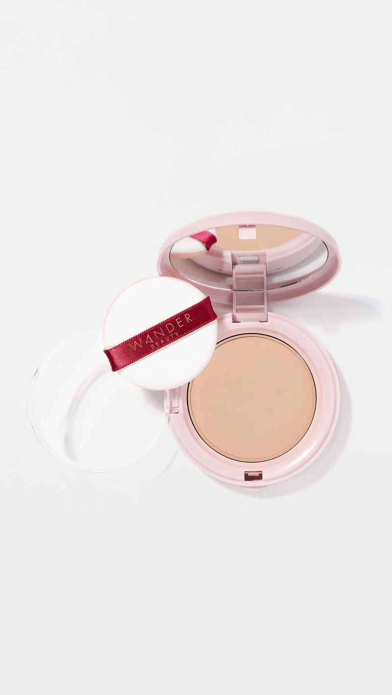 Wander Beauty Women's Wanderlust Powder Foundation, Light Medium - Warm Undertones, 0.3 Ounce