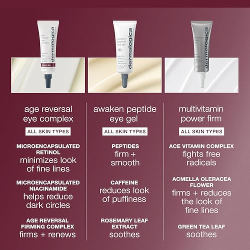 Dermalogica Age Reversal Eye Complex (0.5 Fl Oz) Anti-Aging Retinol Eye Cream - Targets and Reverses Signs of Skin Aging, Wrinkles and Dark Circles