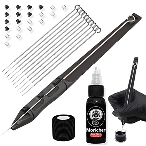 Moricher Hand Poke a Stick Tattoo Kit with ink DIY tattoo practice kit with tattoo needle for beginners complete tattoo kit maquina para tatuar