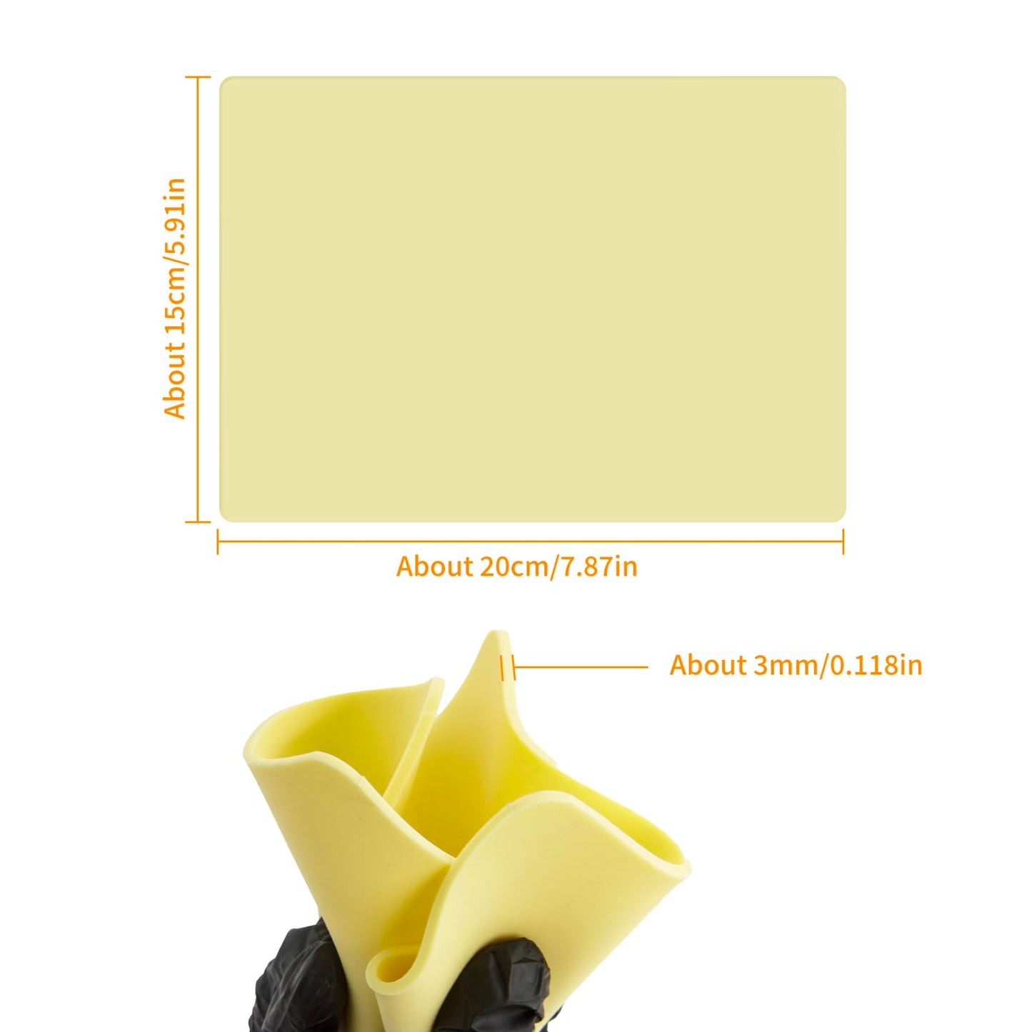 MIHERT 10Pcs 3mm Thick Blank Tattoo Practice Skin 8x6 inch Double Sides Fake Skin Sheets for Tattooing and Microblading Supplies for Beginners and Experienced Artists