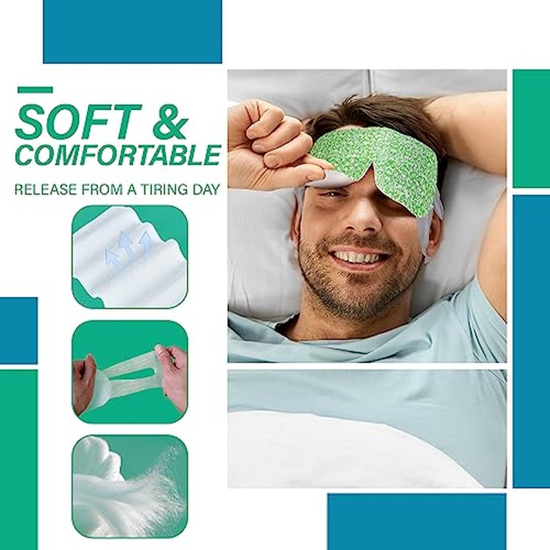 16 Packs Steam Eye Mask,Warm Eye Compress for Dry Eyes Sleep Mask,Hot Auto Heated Eye Masks Relaxing Items for Women Moist Heat for Eyes Soothing Eye Fatigue,Disposable EyeMask for SPA Essentials