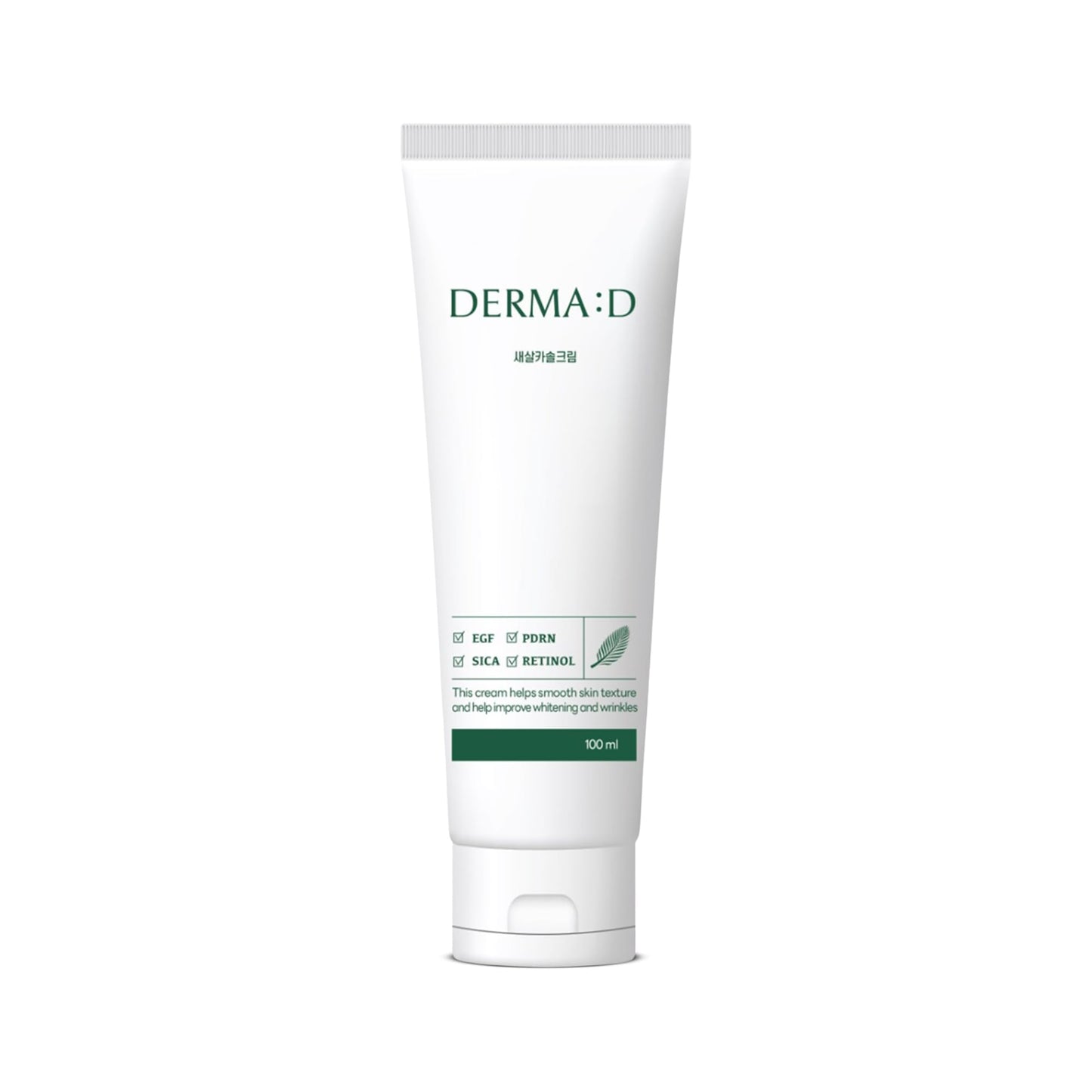 DERMA:D Korean Recovery Gel Cream with PDRN & EGF – Lightweight Cica Barrier Repair Moisturizer for Sensitive, Redness-Prone Skin, 3.52 oz