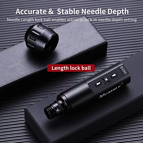 Mummy Tattoo Machine - Cordless Rotary Pen for Artists | 6H Battery,4.2mm Stroke Length,Quiet & Lightweight