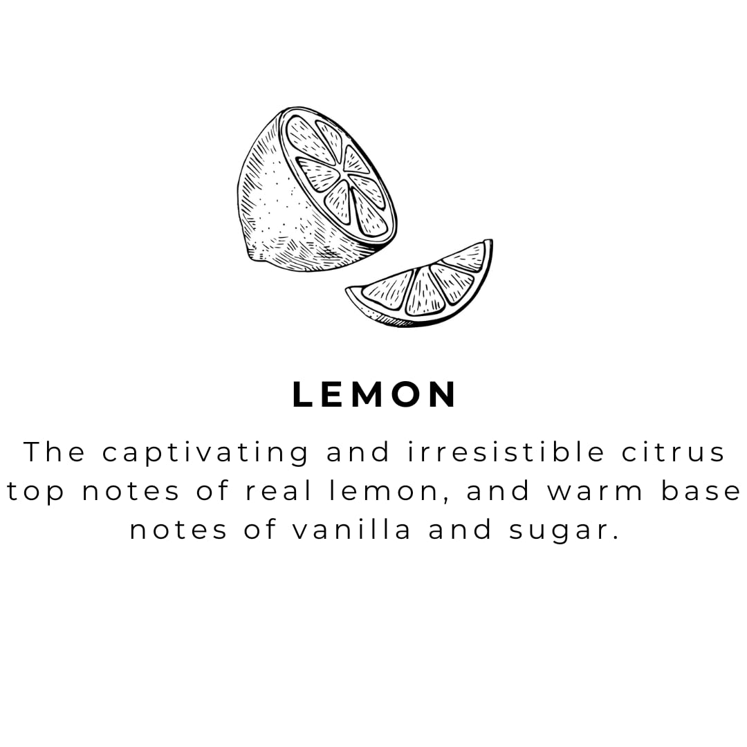 Lemon Scented Natural Hand Soap - Moisturizing Vegan Soap with Amber Glass Dispenser | 16 Fl Oz