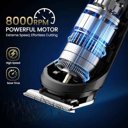 Ufree 3-in-1 Beard Trimmer Kit, Men's Electric Shaver Razor for Mustache Body Nose Facial Hair, Professional Hair Trimmer, Rechargeable Clippers, Waterproof Beard Grooming, Birthday Gifts for Men