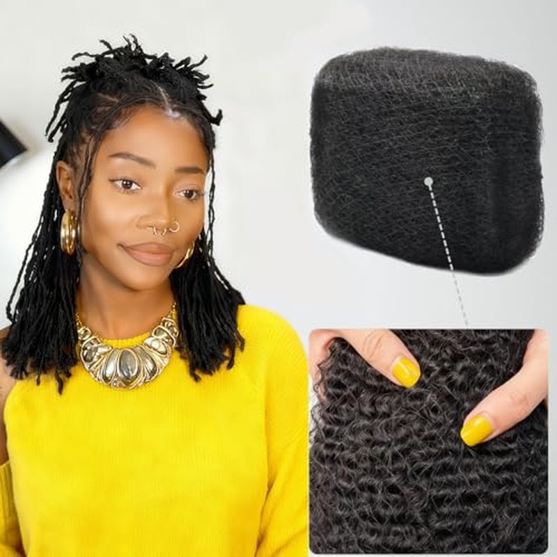 Afro Kinkys Bulk Human Hair for kinky curly Twist Human Braiding Hair For Micro Locs Extensions marley natural Black Color 16 inches 70g/pack