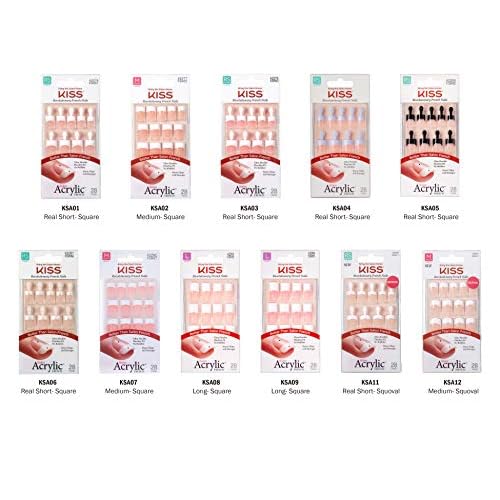 Kiss Salon Acrylic French Kit Sure Thing Medium