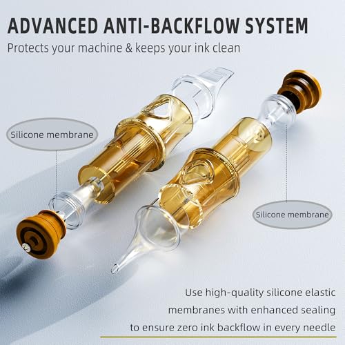 20Pcs 1205RL Tattoo Needles Standard #12 5 Round Liner Size Tattoo Cartridge Needle Pro Disposable Cartridges Sterilization and Safety for Tattoo Pen Gun Cartridge Machine