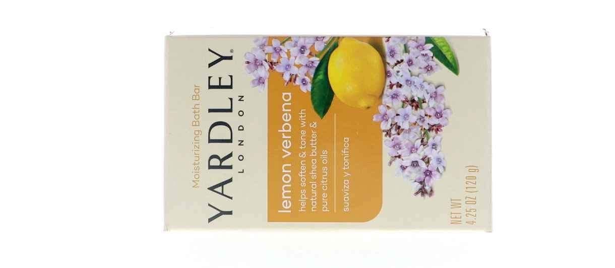 Yardley London Lemon Verbena with Shea Butter & Pure Citrus Oil Moisturizing Bar (Pack of 20)