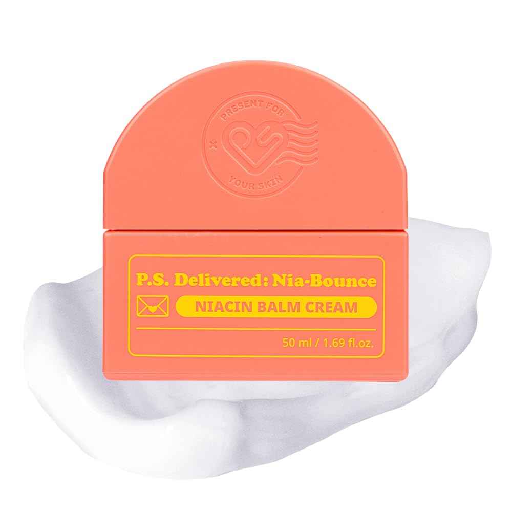 PRESENT SKIN NIA-BOUNCE Face Balm Cream – K-Beauty Korean Skin Care for Elasticity, Glow & Anti-Aging – Vegan Friendly – For Dry & Sensitive Skin, 50ml, 1.69 fl.oz.