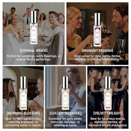 Mini Perfume Gift Set for Women & Teens ? 5 x 0.34 Fl Oz Eau de Parfum Spray ? Floral & Fruity Variety ? Perfect Holiday, Birthday & Christmas Gift