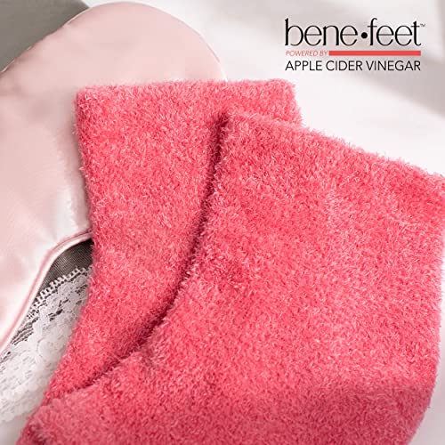 Benefeet Toeless Aloe Moisturizing Heel Socks - Effective Overnight Foot Rejuvenation, Targeted Hydration to Soften Dry Skin, Infused w/Coconut Oil, Aloe + Jojoba Seed Oil, 1 Pair (1 Pack)