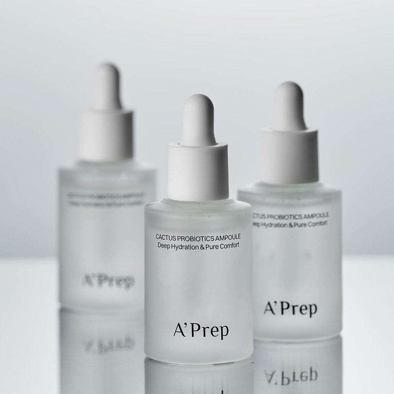 A'Prep Cactus Probiotics Ampoule 30ml – Deep Hydrating to Get Glow Skin | Jeju Cactus Extract, Panthenol, Strengthens Skin Barrier & Soothes Dry, Sensitive Skin | Korean Facial Serum 30ml