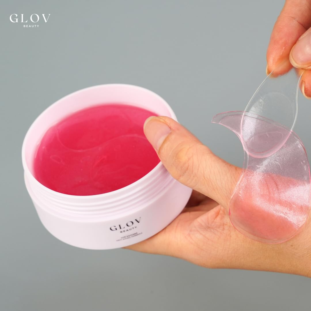 Glov Beauty Under Eye Gels - Intense Hydrating Eye Mask with Hyaluronic Acid & Collagen | 30 Pairs for Dark Circles & Puffiness