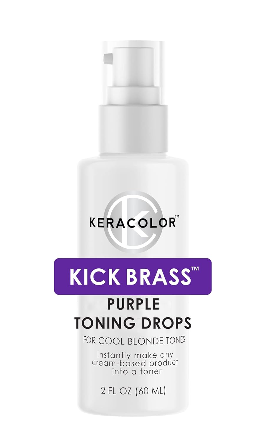 Keracolor Purple Toning Drops - Create Custom Purple Shampoo | Mix with Any Shampoo or Conditioner