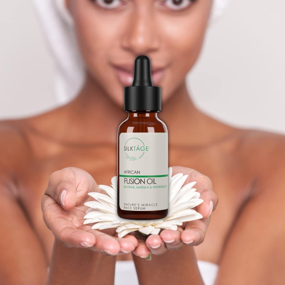 African Fusion Oil - Nourishing Face Serum with Marula, Baobab & Moringa | 1 Fl Oz