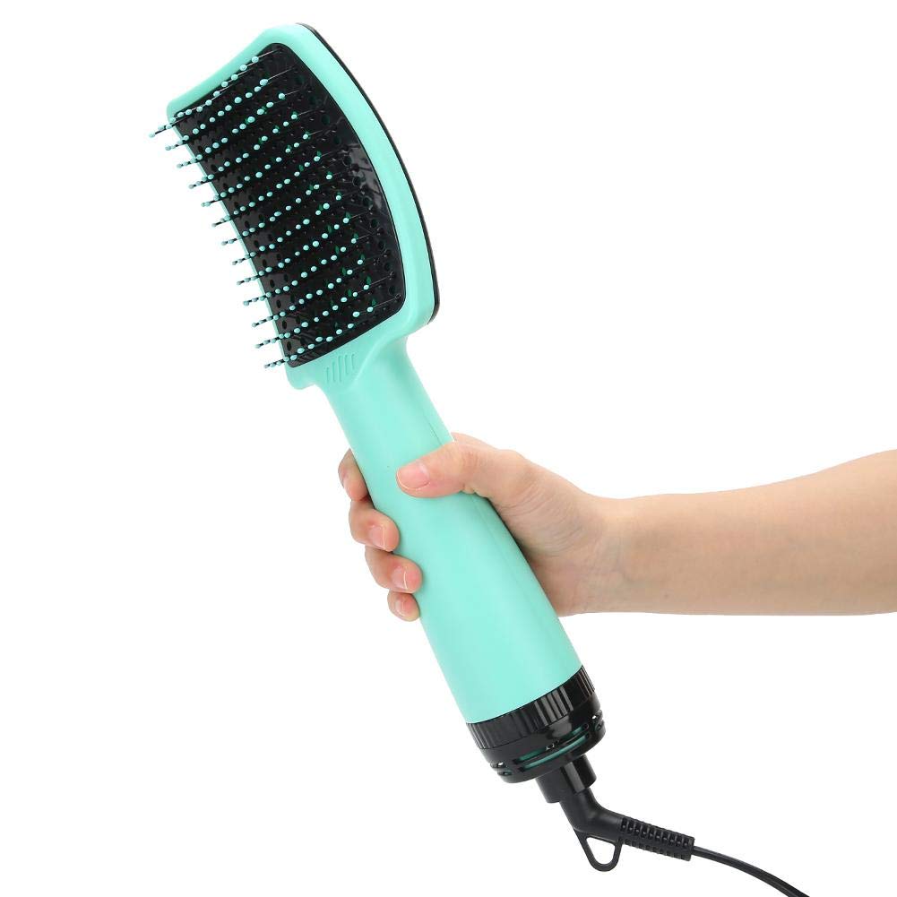 Hair Dryer Comb Home Hair Dryer Comb Hair Dryer Hot Air Brush Styling Hair Dryer Brush Hair Dryer And Styler, Three Gear Adjustment, Home Salon Use，Green [US]